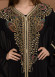 2-piece Stone-Embellished Detailed Batwing Abaya Dress 681 - black