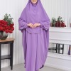 Muslim Wear Hijab Dresses , Womens Clothes Butterfly Hijab Set 2 Pieces 826 - lilac