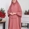 شرشف قطعتين موديل فراشة 826 Açık Pembe