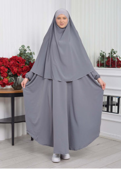 شرشف قطعتين موديل فراشة 826 - رمادي غامق