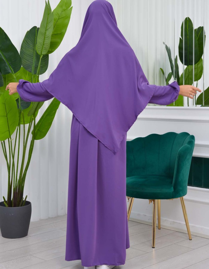 Muslim Hijab Dress set 2 Pieces 829 mor