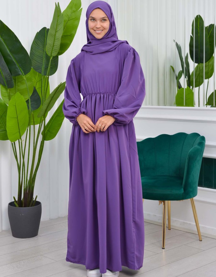 Muslim Hijab Dress set 2 Pieces 829 mor