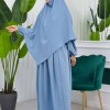 طقم قطعتين شرشف للمحجبات فستان + درع  829 Bebe Mavi