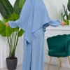 طقم قطعتين شرشف للمحجبات فستان + درع  829 Bebe Mavi
