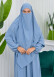 Muslim Hijab Dress set 2 Pieces 829 Bebe Mavi