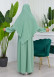 Muslim Hijab Dress set 2 Pieces 829 Mint
