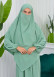 Muslim Hijab Dress set 2 Pieces 829 Mint