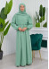Muslim Hijab Dress set 2 Pieces 829 Mint