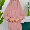 طقم قطعتين شرشف للمحجبات فستان + درع  829 Pudra