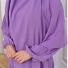 طقم قطعتين شرشف للمحجبات فستان + درع  829 Lila