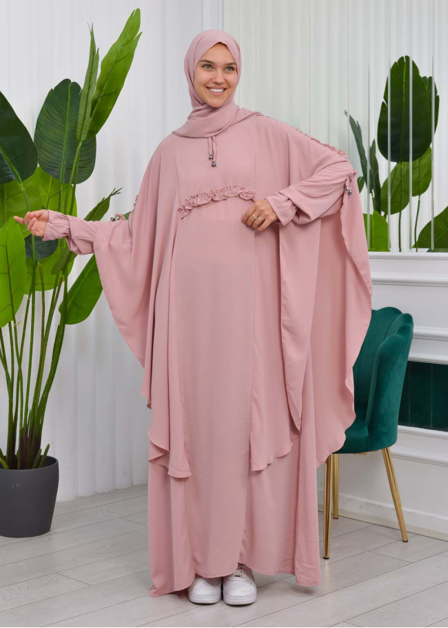 2Lİ TESETÜR ÇARAŞAF YARASA TAKIMI 835 Pembe