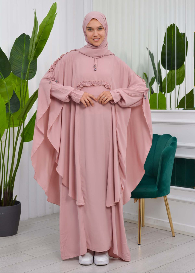 2Lİ TESETÜR ÇARAŞAF YARASA TAKIMI 835 Pembe