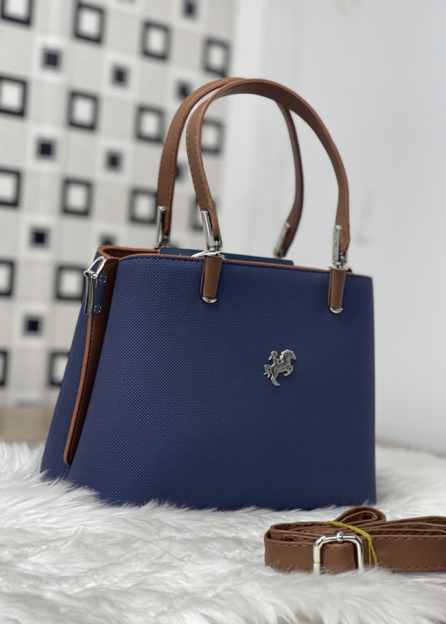 SMALL SIZE WOMEN'S HAND AND ARM LEATHER BAG 966  Lacivert