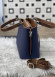 SMALL SIZE WOMEN'S HAND AND ARM LEATHER BAG 966  Lacivert