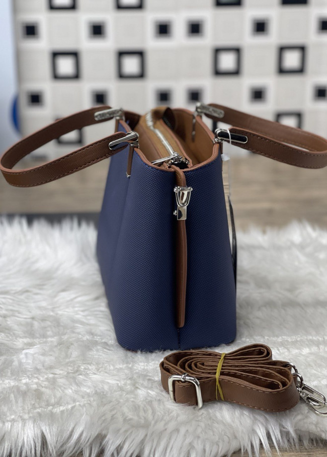 SMALL SIZE WOMEN'S HAND AND ARM LEATHER BAG 966  Lacivert
