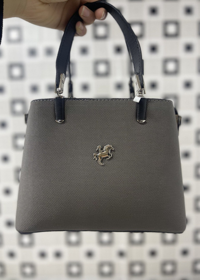 SMALL SIZE WOMEN'S HAND AND ARM LEATHER BAG 966  Antrasıt