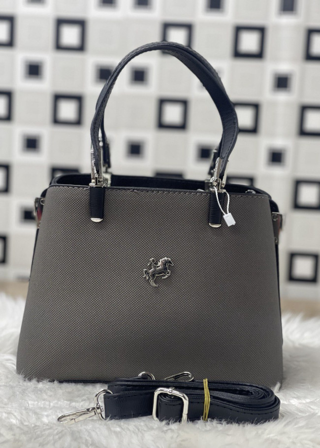 SMALL SIZE WOMEN'S HAND AND ARM LEATHER BAG 966  Antrasıt