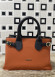 MEDIUM SIZE ZIPPERED WOMEN'S HAND AND ARM LEATHER BAG 951 Turuncu
