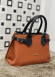 MEDIUM SIZE ZIPPERED WOMEN'S HAND AND ARM LEATHER BAG 951 Turuncu