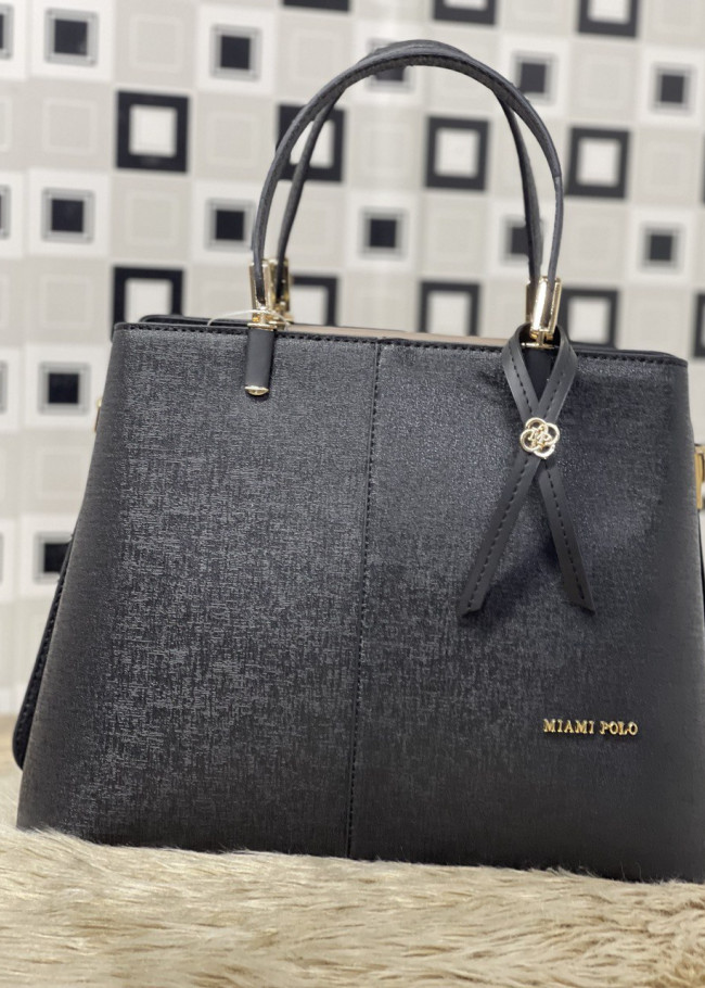 MEDIUM SIZE ZIPPERED WOMEN'S HAND AND ARM LEATHER BAG 931-3 Siyah