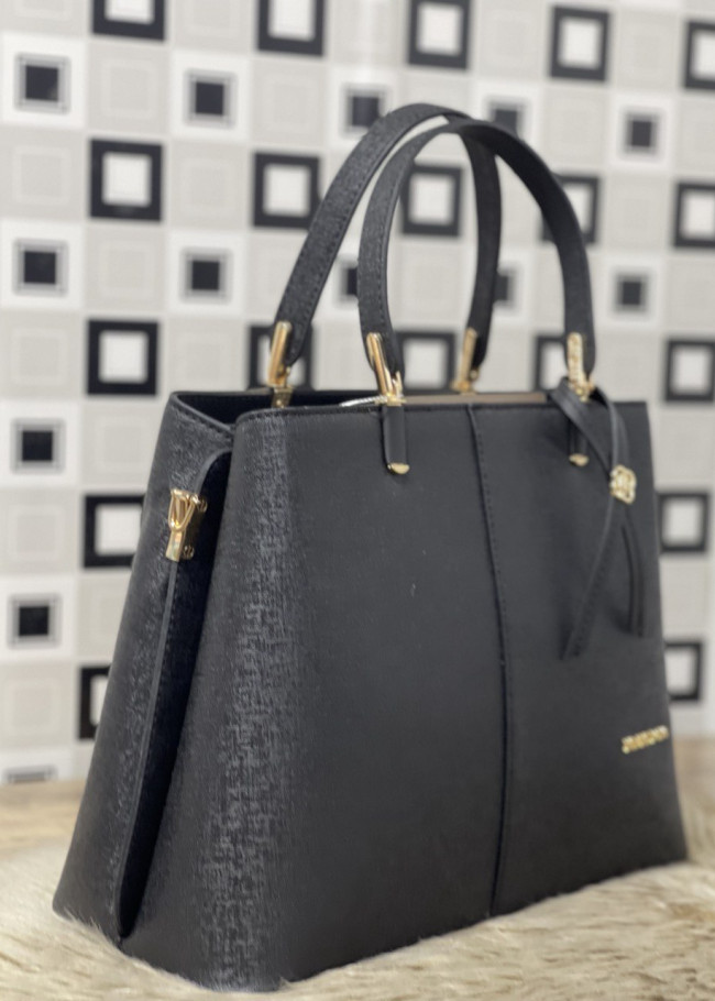 MEDIUM SIZE ZIPPERED WOMEN'S HAND AND ARM LEATHER BAG 931-3 Siyah