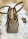 MEDIUM SIZE HAND AND ARM LEATHER WOMEN'S BAG -595-2 Bej