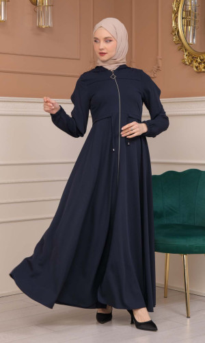 عباية برادة كلوش677 - كحلي