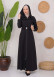 Modest Topcoat With Buttoned Detail 1220 Siyah