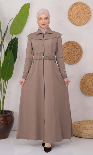 مانطو برادا نسائي صيفي 1220 - بيج