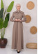 Modest Topcoat With Buttoned Detail 1220 Bej