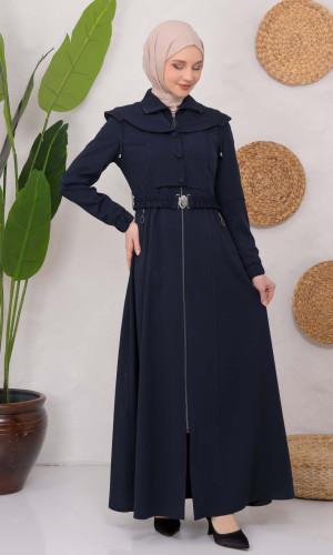 مانطو برادا نسائي صيفي 1220 - كحلي