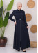 Modest Topcoat With Buttoned Detail 1220 Lacivert