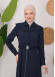 Modest Topcoat With Buttoned Detail 1220 Lacivert