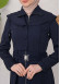 Modest Topcoat With Buttoned Detail 1220 Lacivert