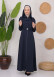 Modest Topcoat With Buttoned Detail 1220 Lacivert