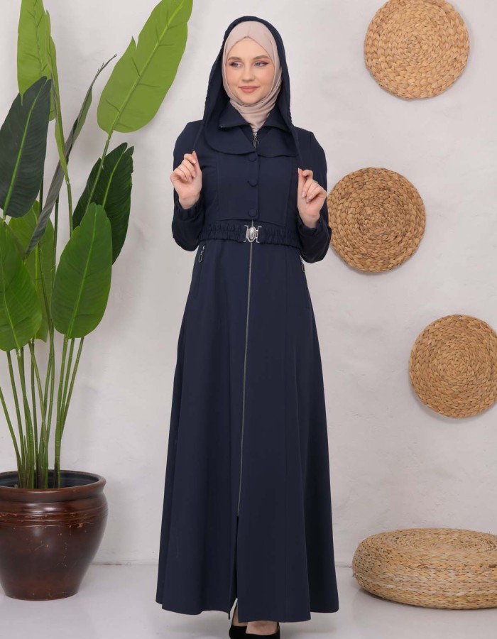مانطو برادا نسائي صيفي 1220 Lacivert