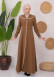 Modest linen  trench coat 1221 taba