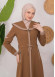 Modest linen  trench coat 1221 taba