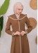 Modest linen  trench coat 1221 taba