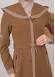 Modest linen  trench coat 1221 taba