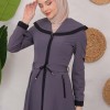ترانشكوت كتان طويل 1221 Antrasıt