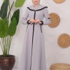 ترانشكوت كتان طويل 1221 Gri