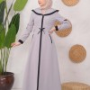 ترانشكوت كتان طويل 1221 Gri