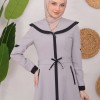 ترانشكوت كتان طويل 1221 Gri