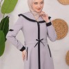 ترانشكوت كتان طويل 1221 Gri