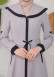Modest linen  trench coat 1221 Gri