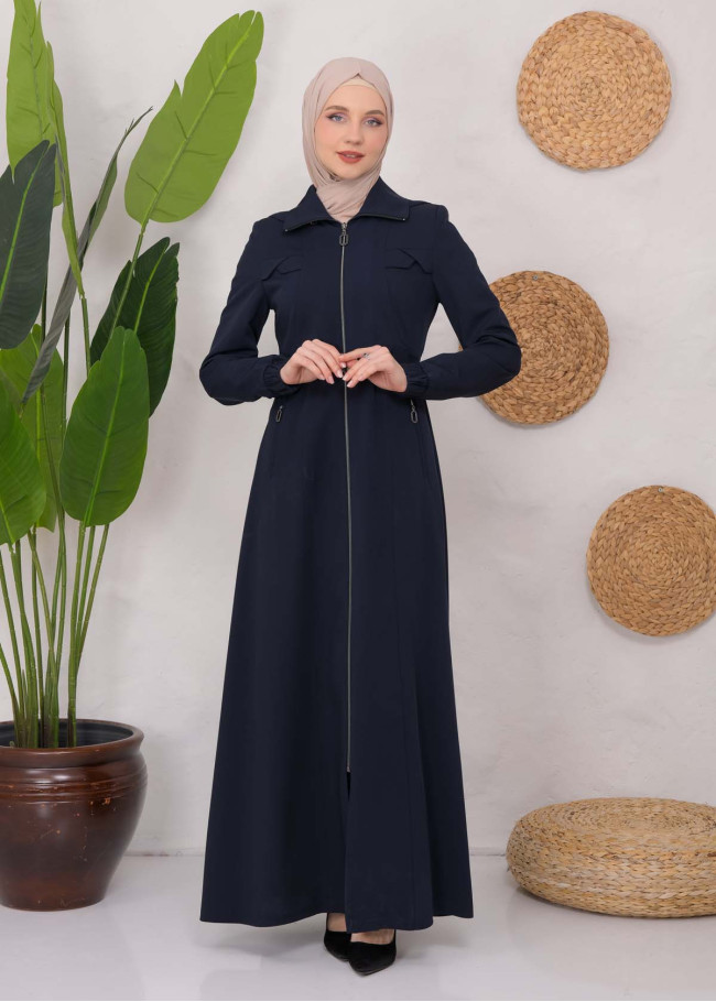 Modest Prada Topcoat 1222 Lacivert