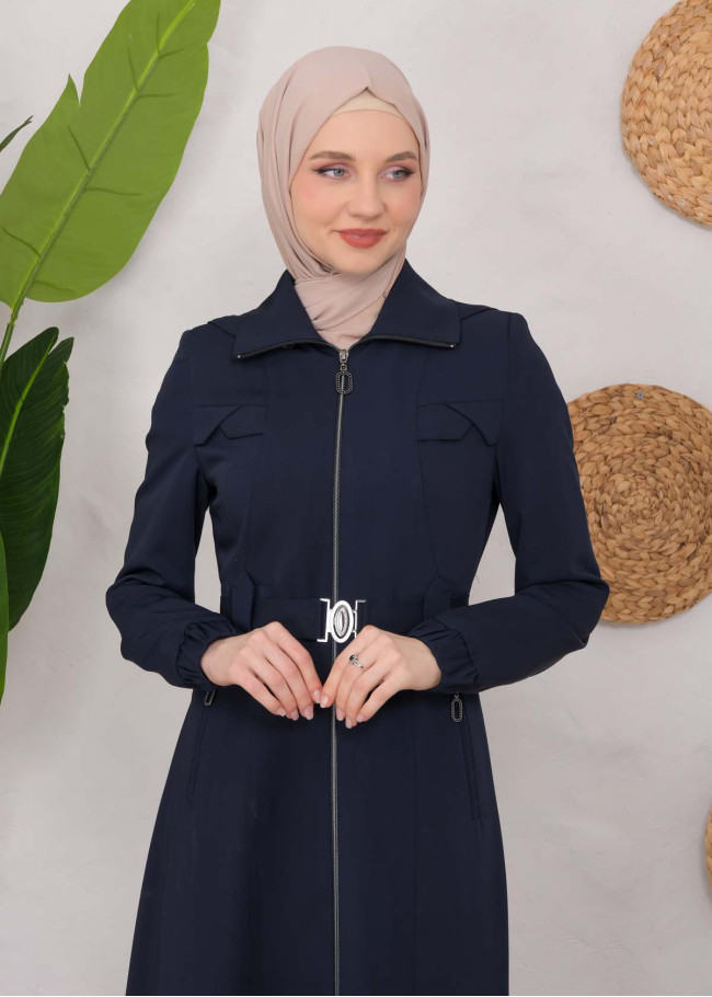 Modest Prada Topcoat 1222 Lacivert