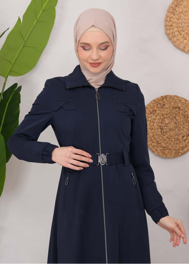 Modest Prada Topcoat 1222 Lacivert