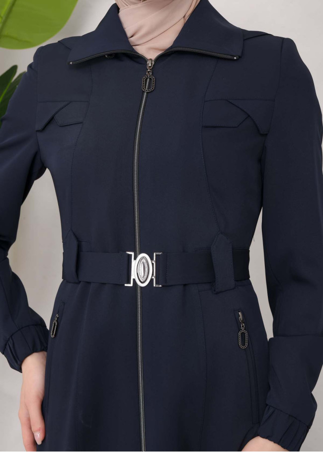 Modest Prada Topcoat 1222 Lacivert
